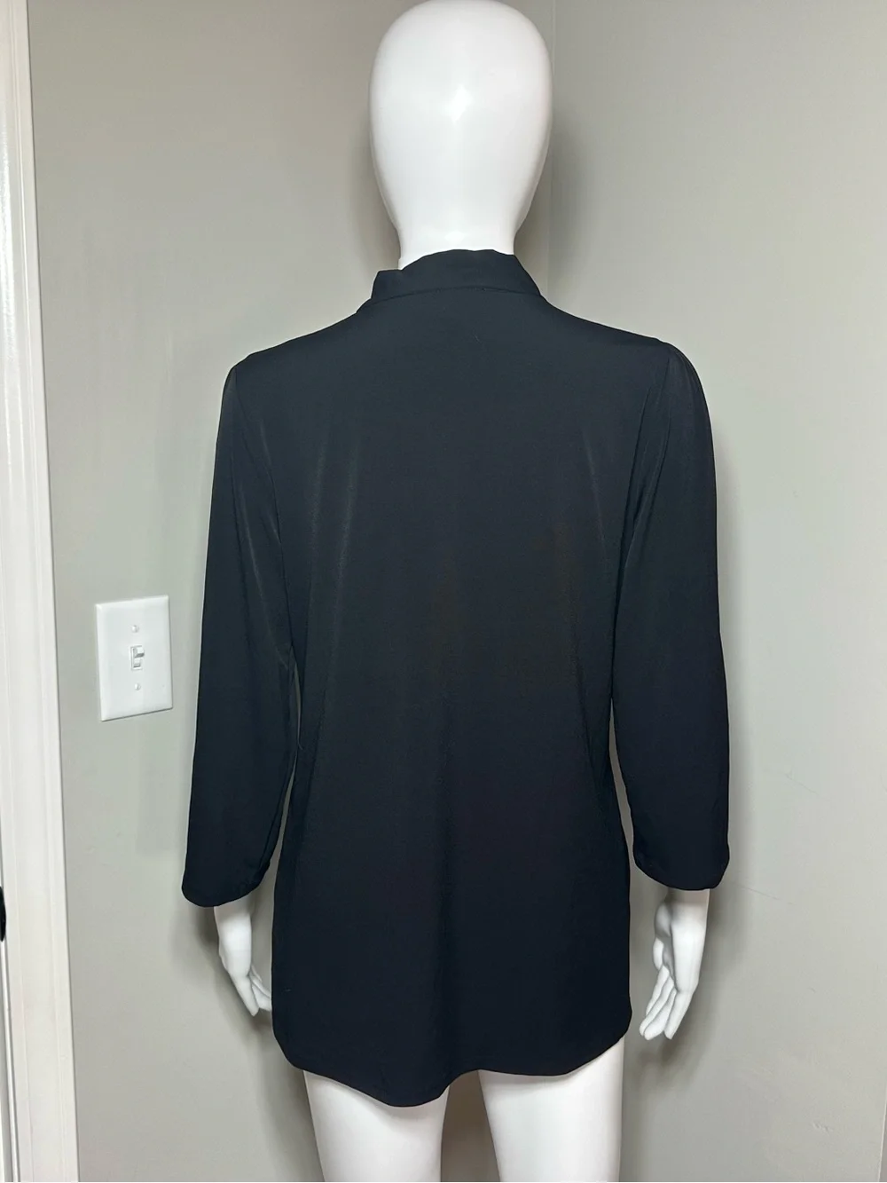 Michael Kors Tie Neck Blouse with Metal Hardware